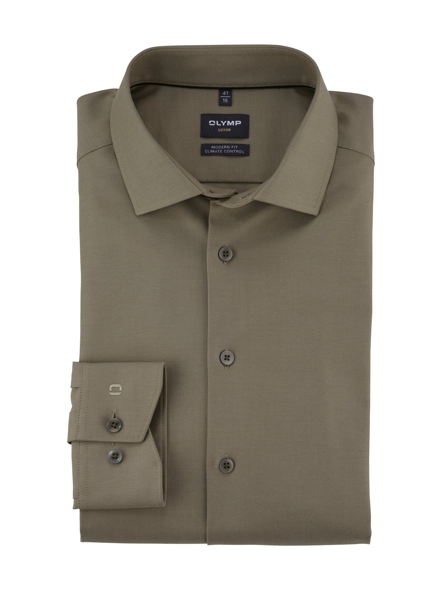 24/Seven Modern Fit Grijsgroen