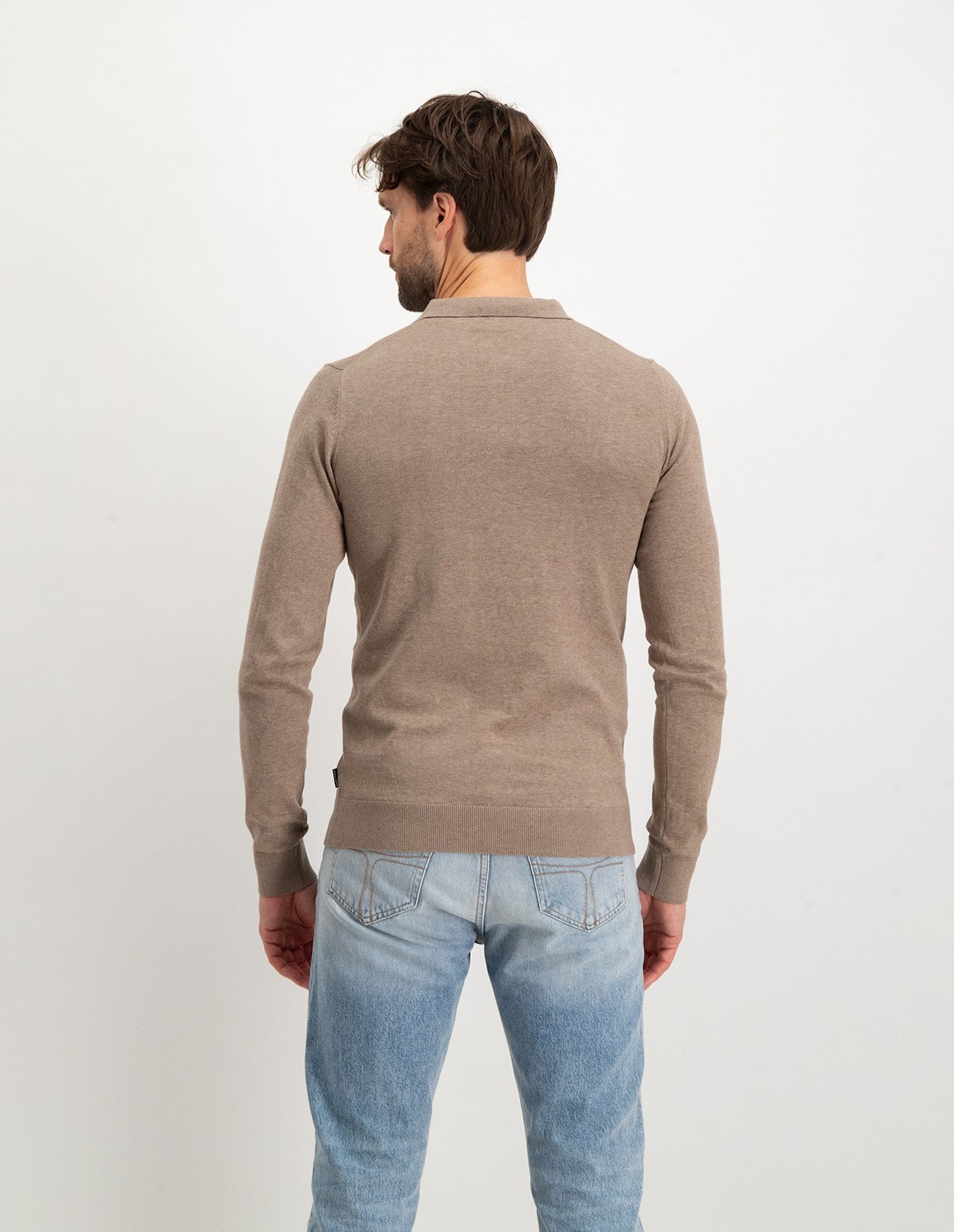 Berend Polo Long Sleeve Taupe