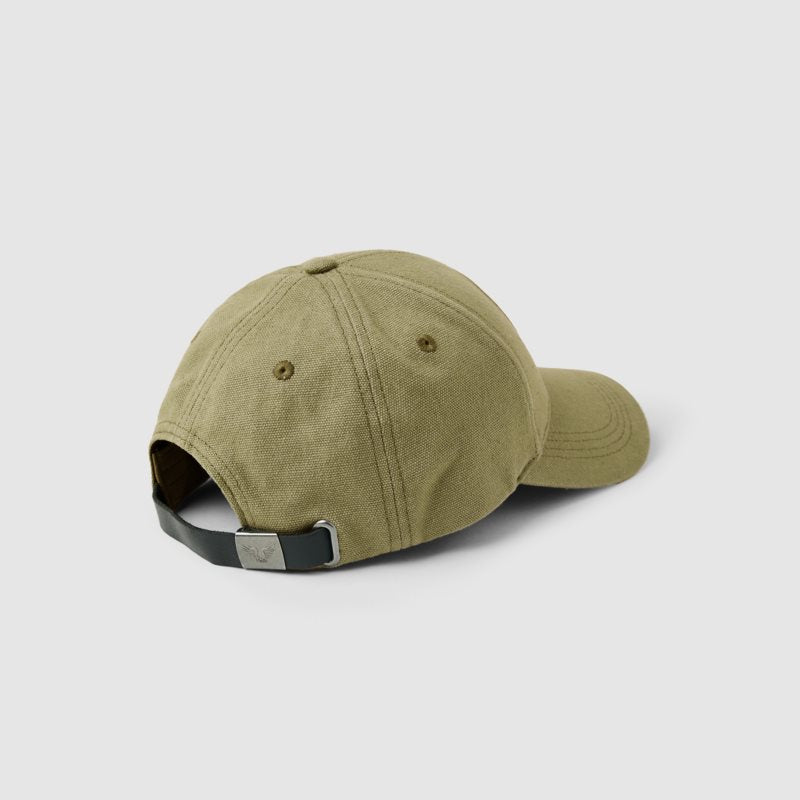 Cap Washed Canvas Oil Green