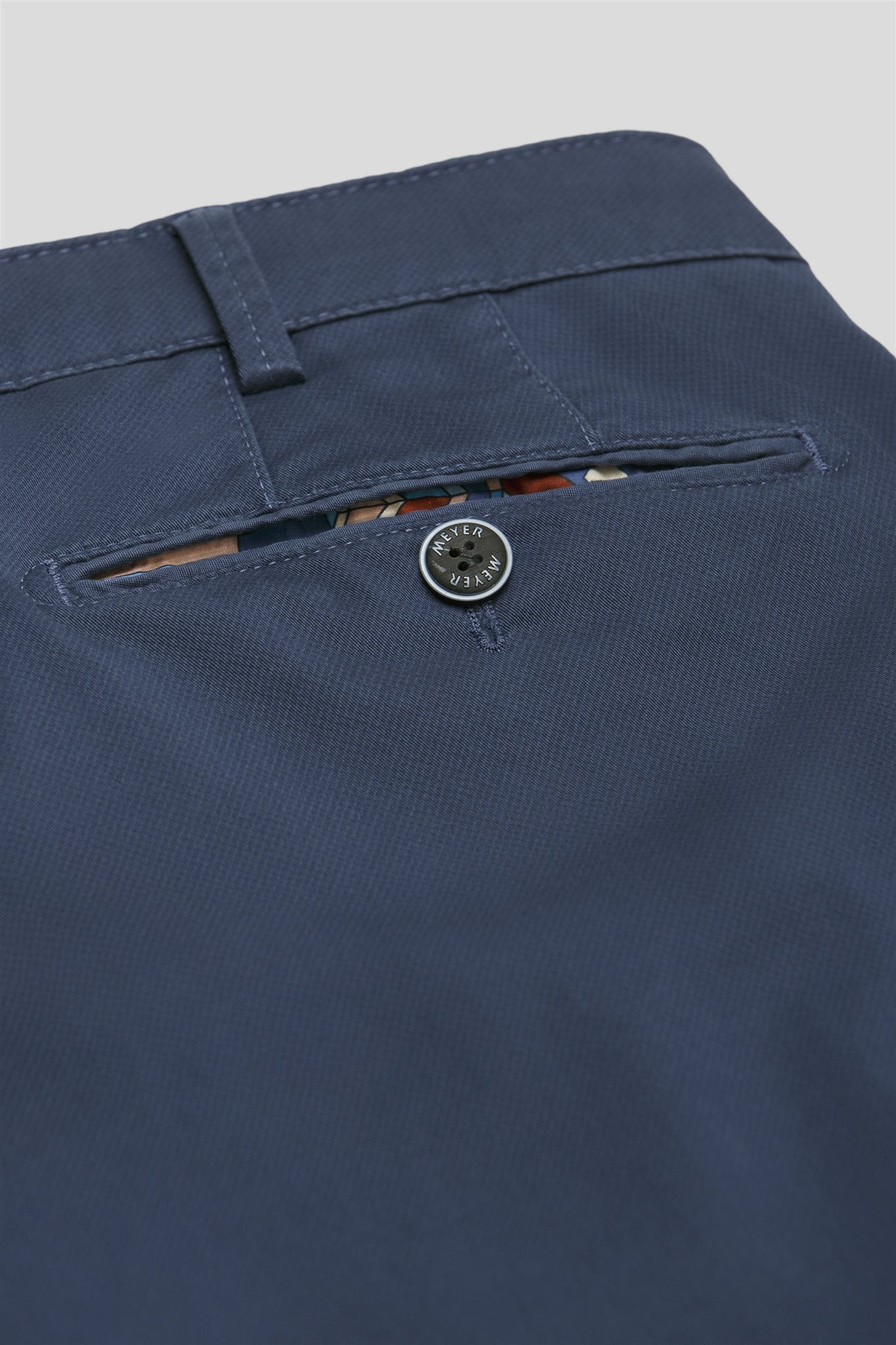 Chino Bonn Fine Print Blauw