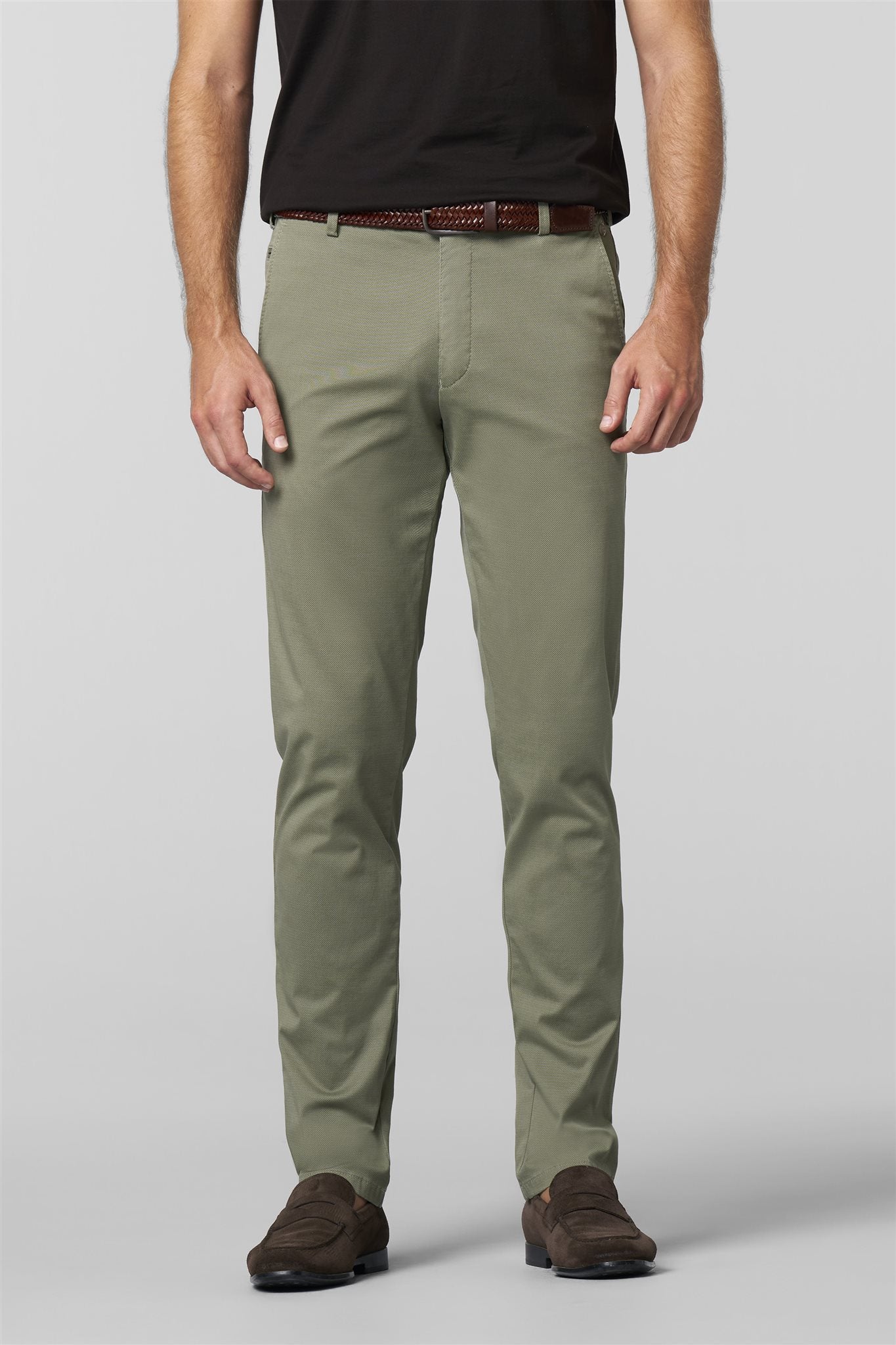 Chino Bonn Fine Print Groen