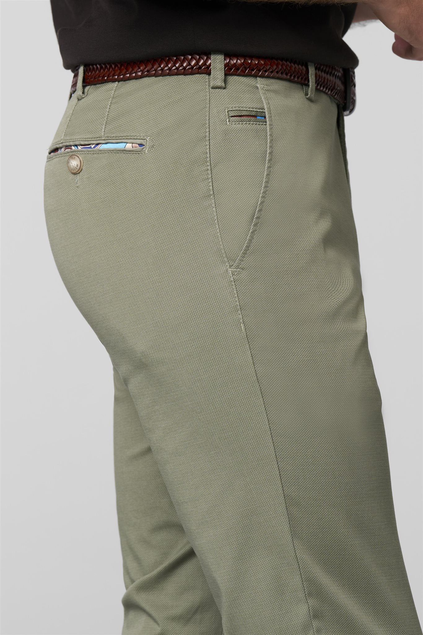 Chino Bonn Fine Print Groen