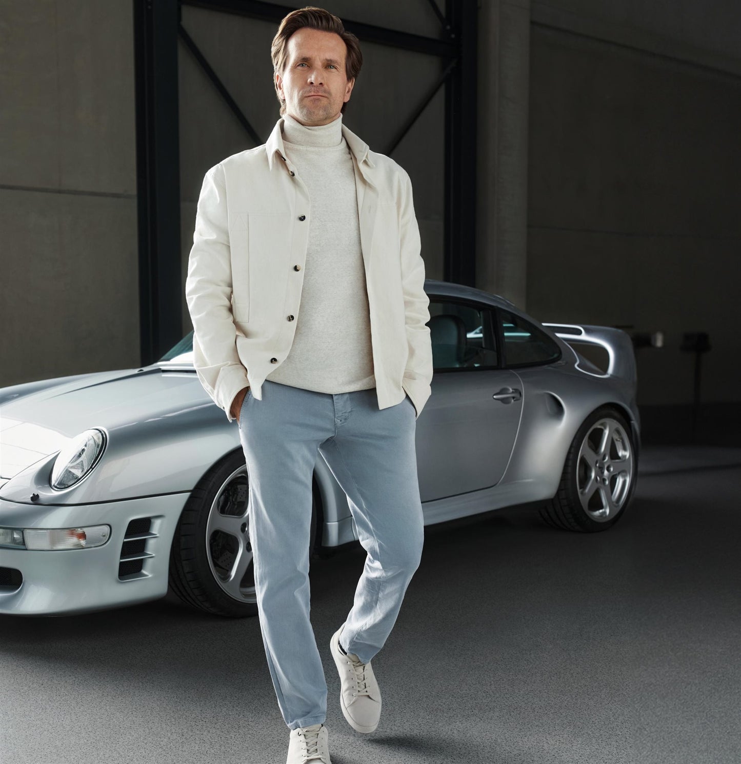 Chino Driver Pants Steel Blue