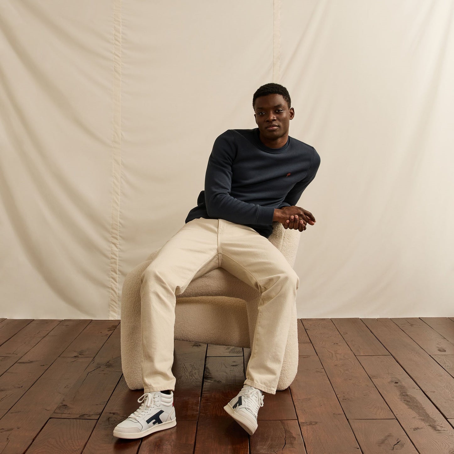 Donzy Sweatshirt Cotton Navy