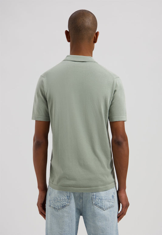 Dorian Zip Polo Green Shadow