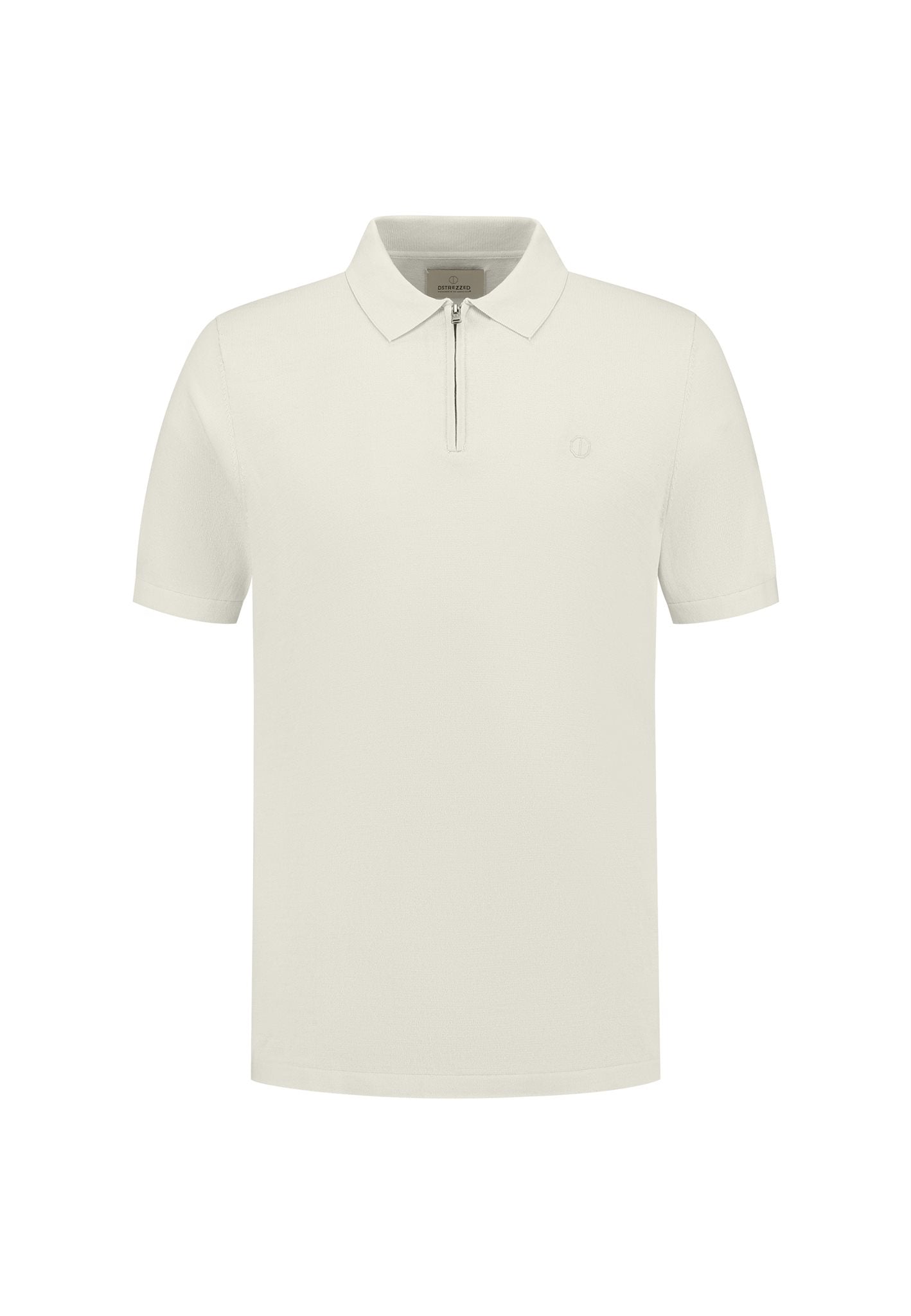 Dorian Zip Polo Silver Birch