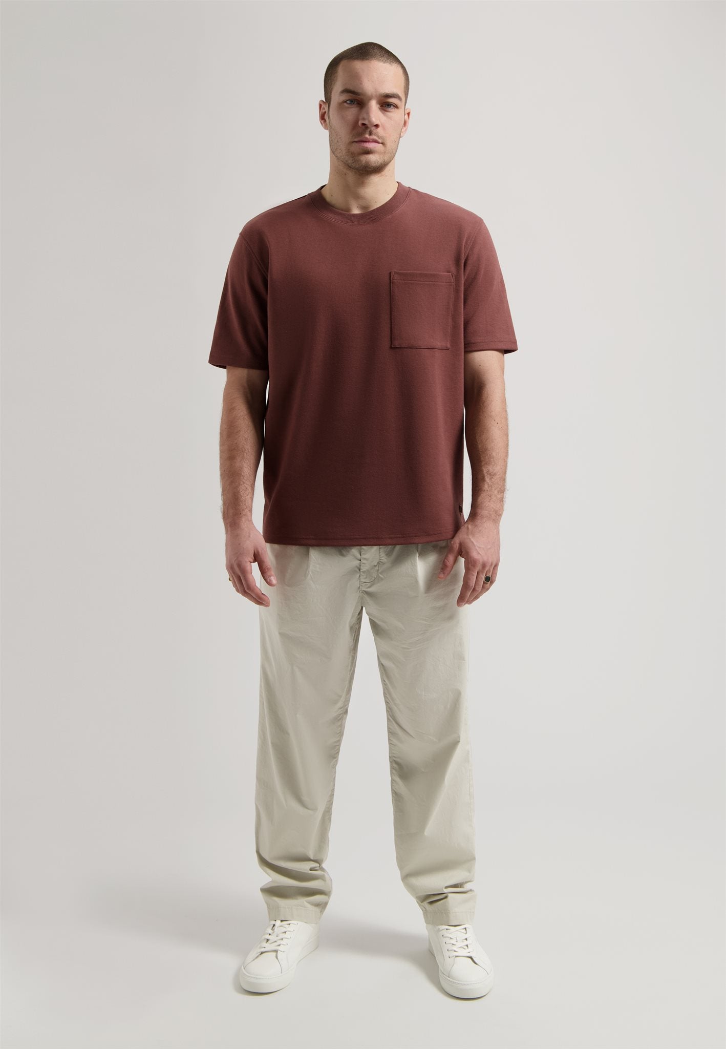 Ebbe Boxy Tee Marron