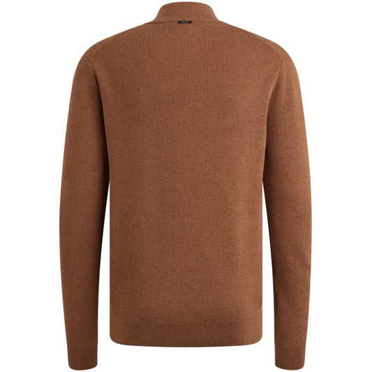Half Zip Cotton Modal Pecan Br