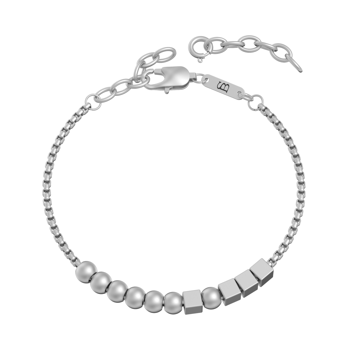 Harrison Leather Black Silver
