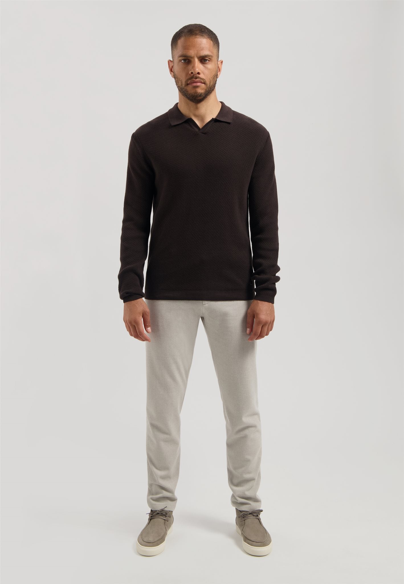 Kostas Polo Dark Brown