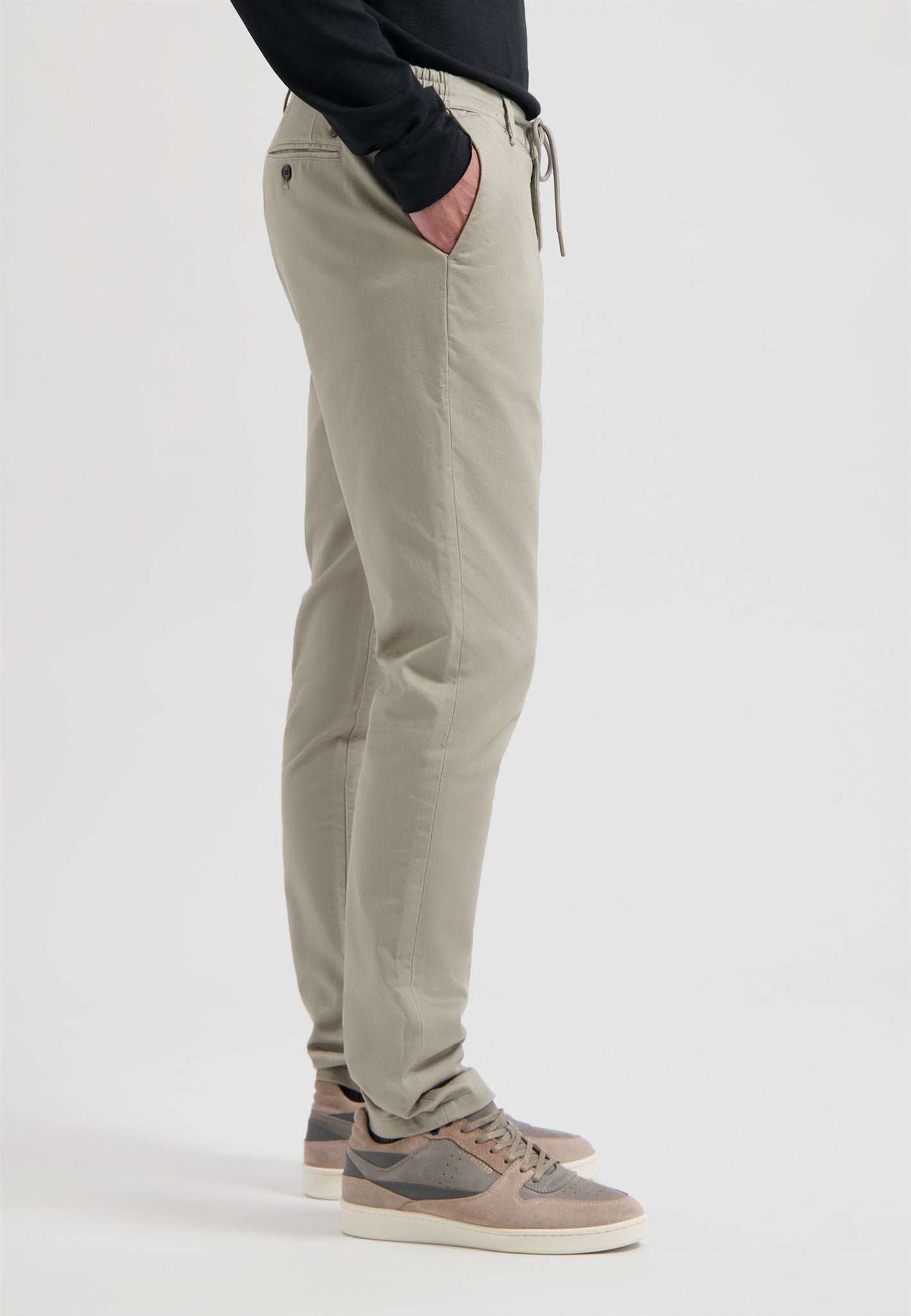 Lancaster Twill Chino Elephant