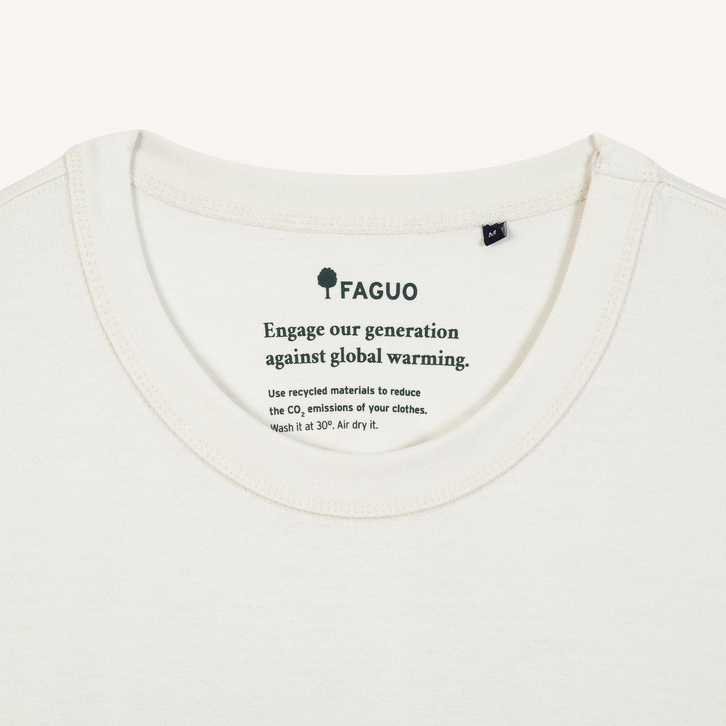 Lugny T-shirt Backprint Ecru