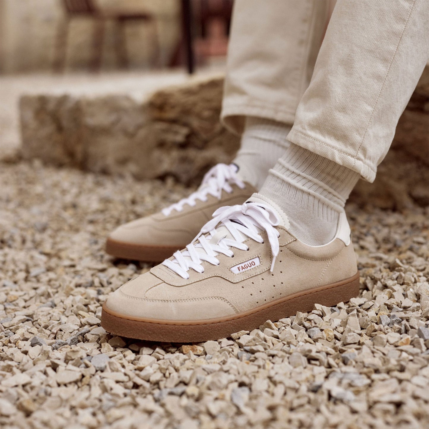 Lumbo Suede Sneaker Beige