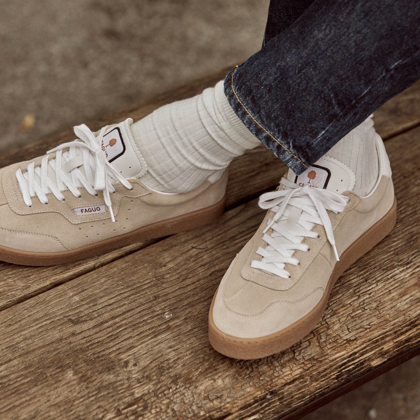 Lumbo Suede Sneaker Beige