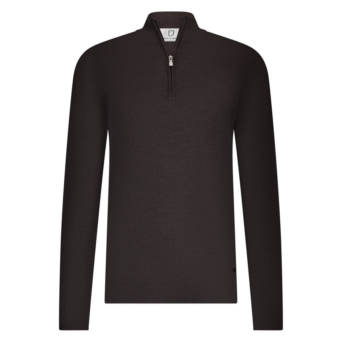 Lux Halfzip Merino Dark Brown