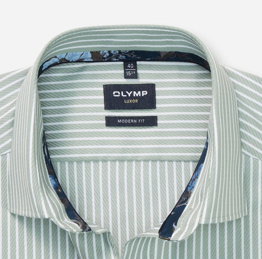 Luxor Modern Fit Groen Streep