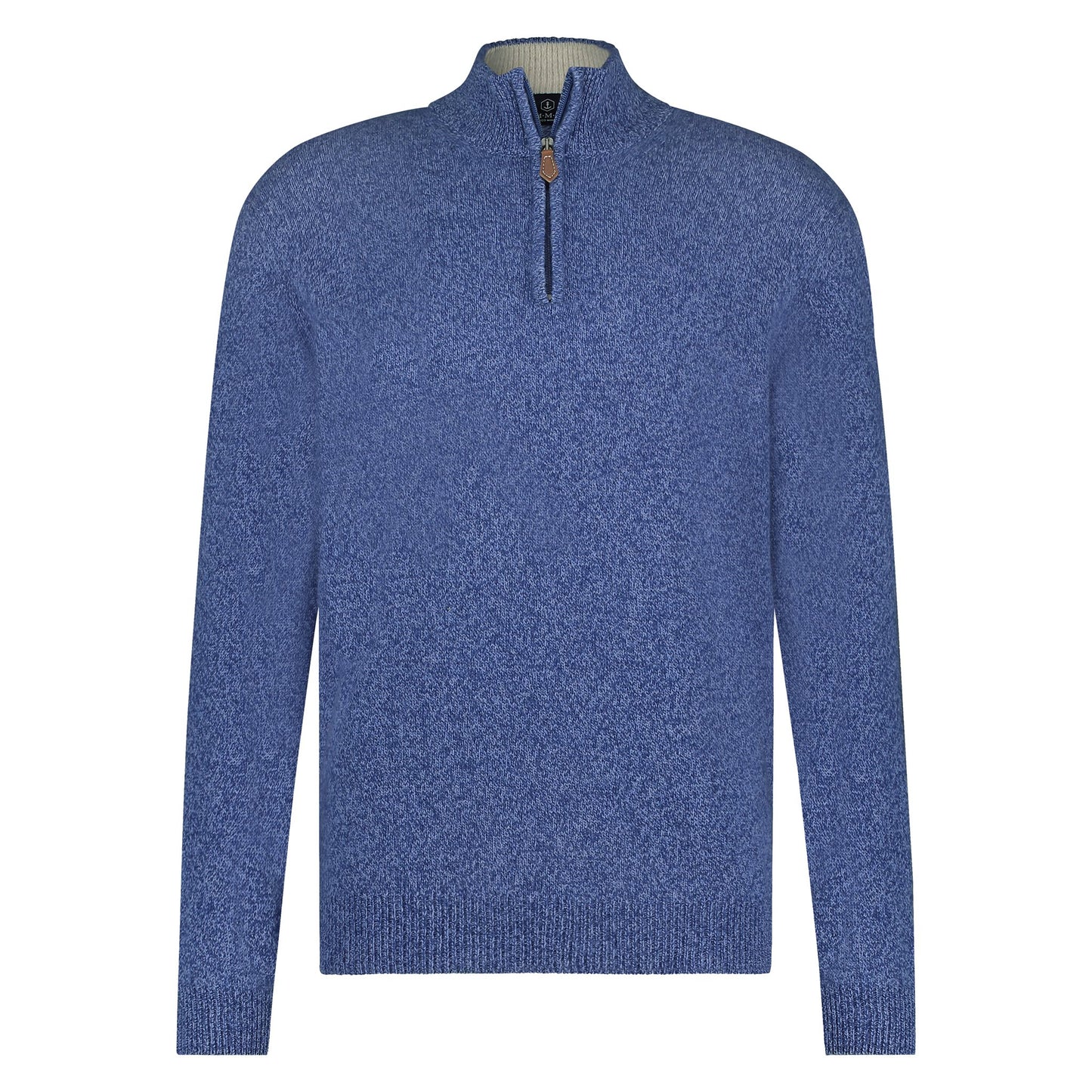 Nels Halfzip Wool Jeans Blue