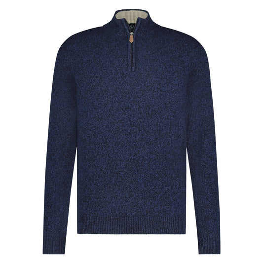Nels Halfzip Wool Navy