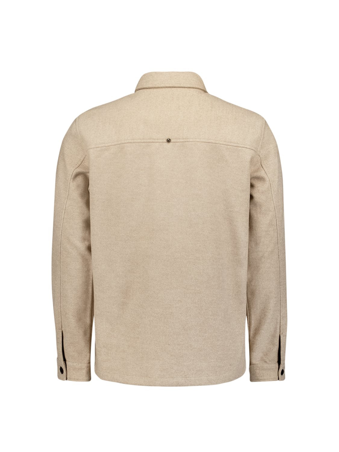 Overshirt Button Melange Khaki