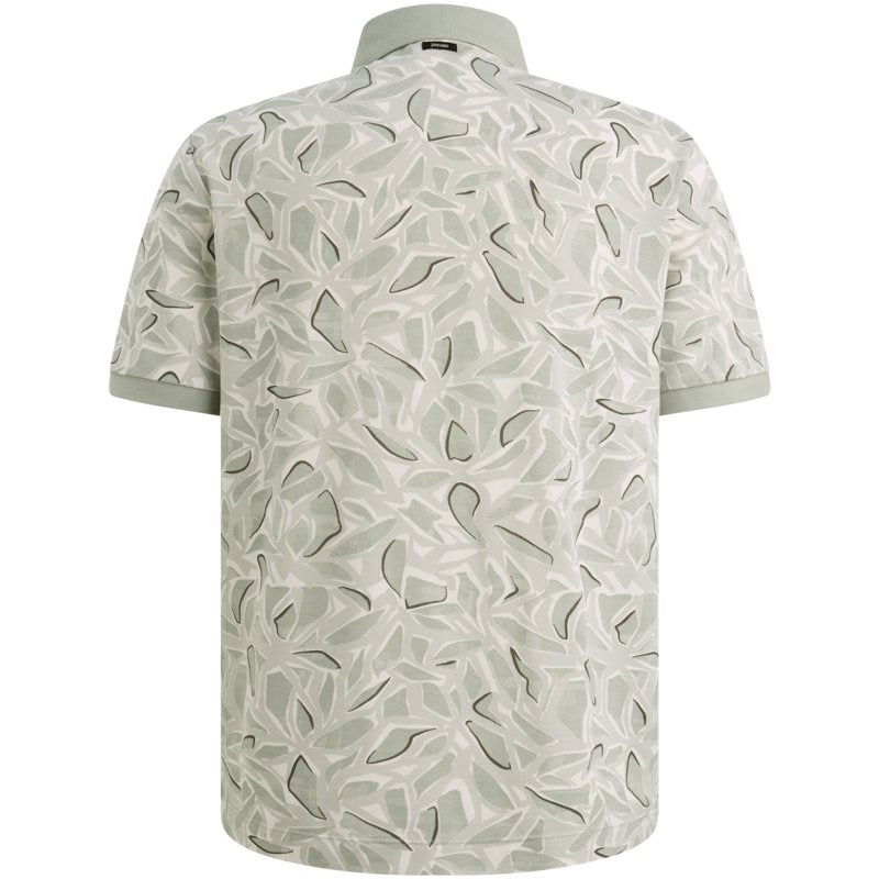 Polo Pique Aqua Grey