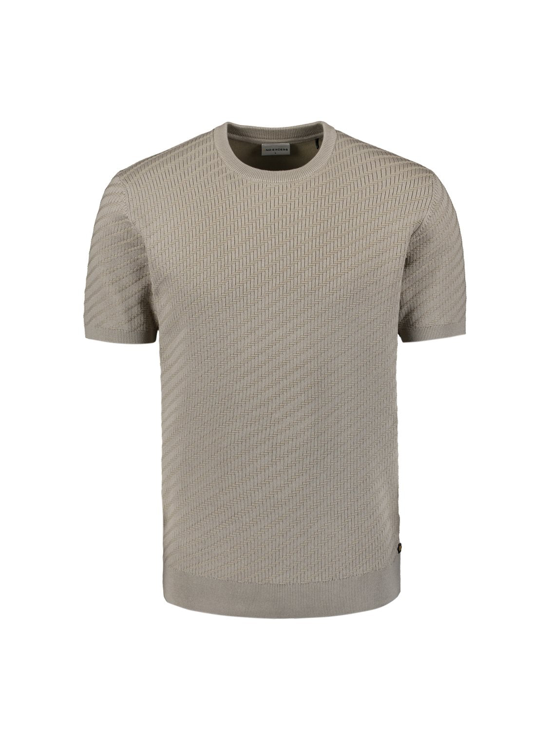 Pullover SS Jacquard Clay
