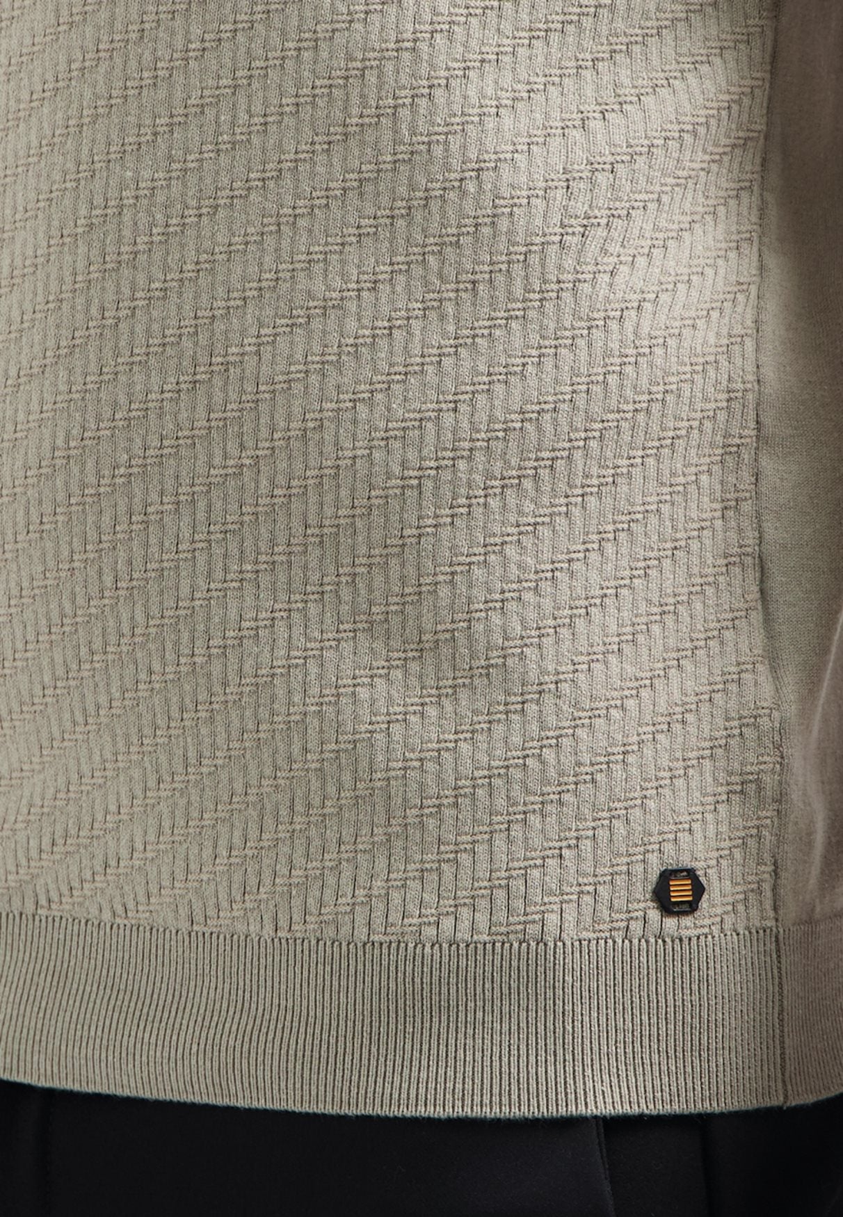 Pullover SS Jacquard Clay