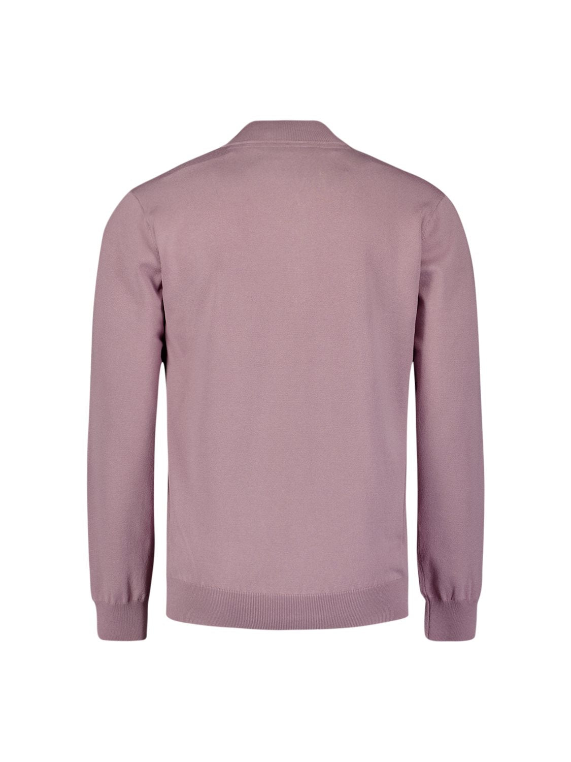 Pullover Zip Melange Mauve