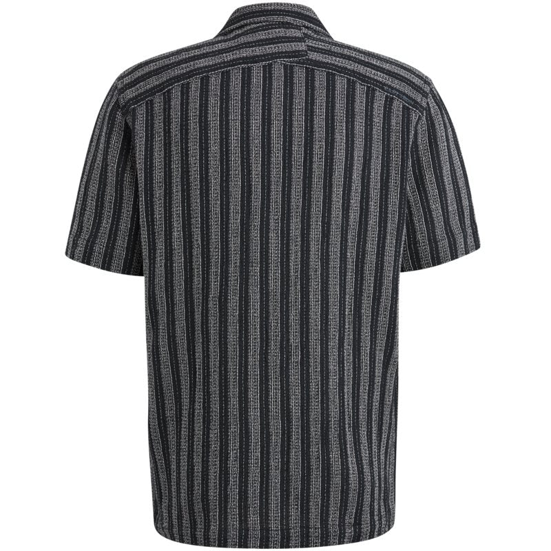 Shirt Cotton Stripe Navy