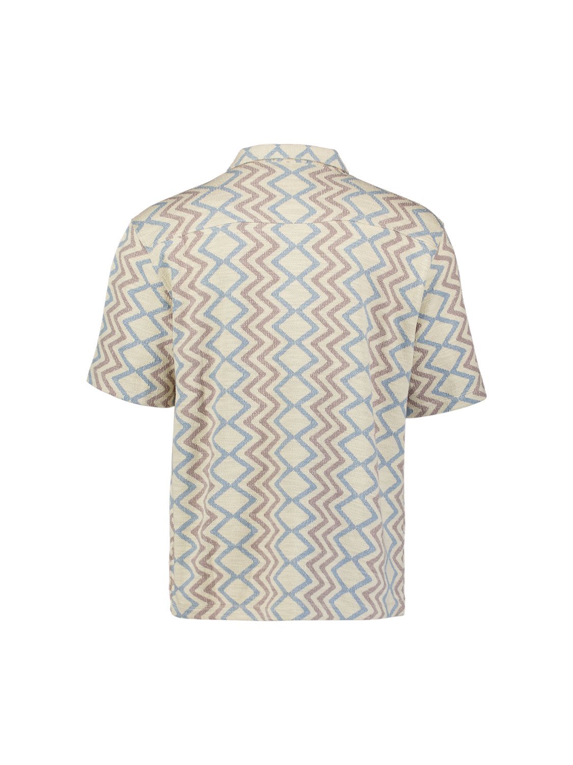 Shirt Jacquard Zigzag Coral