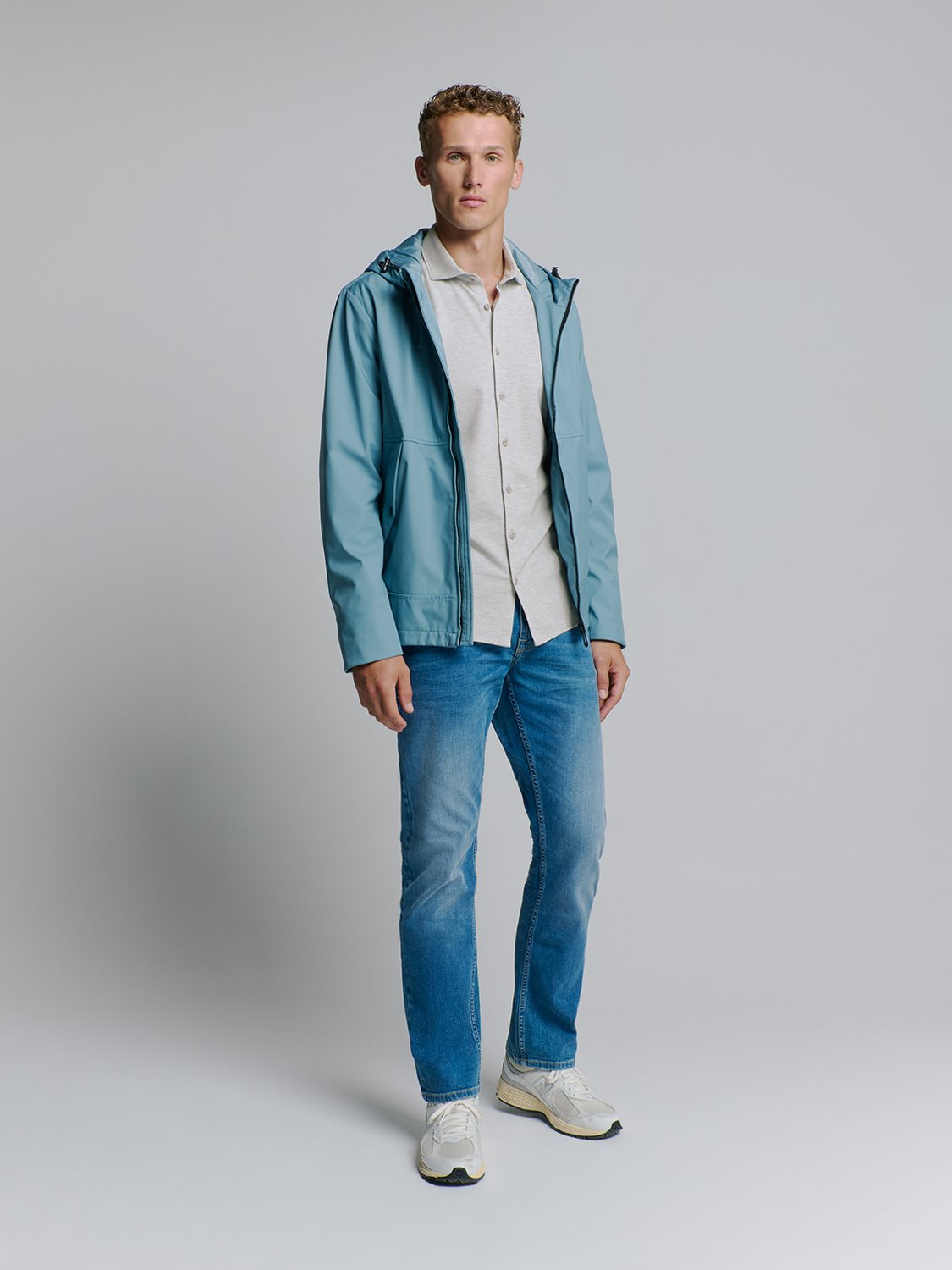 Shirt Jersey Stretch Chalk
