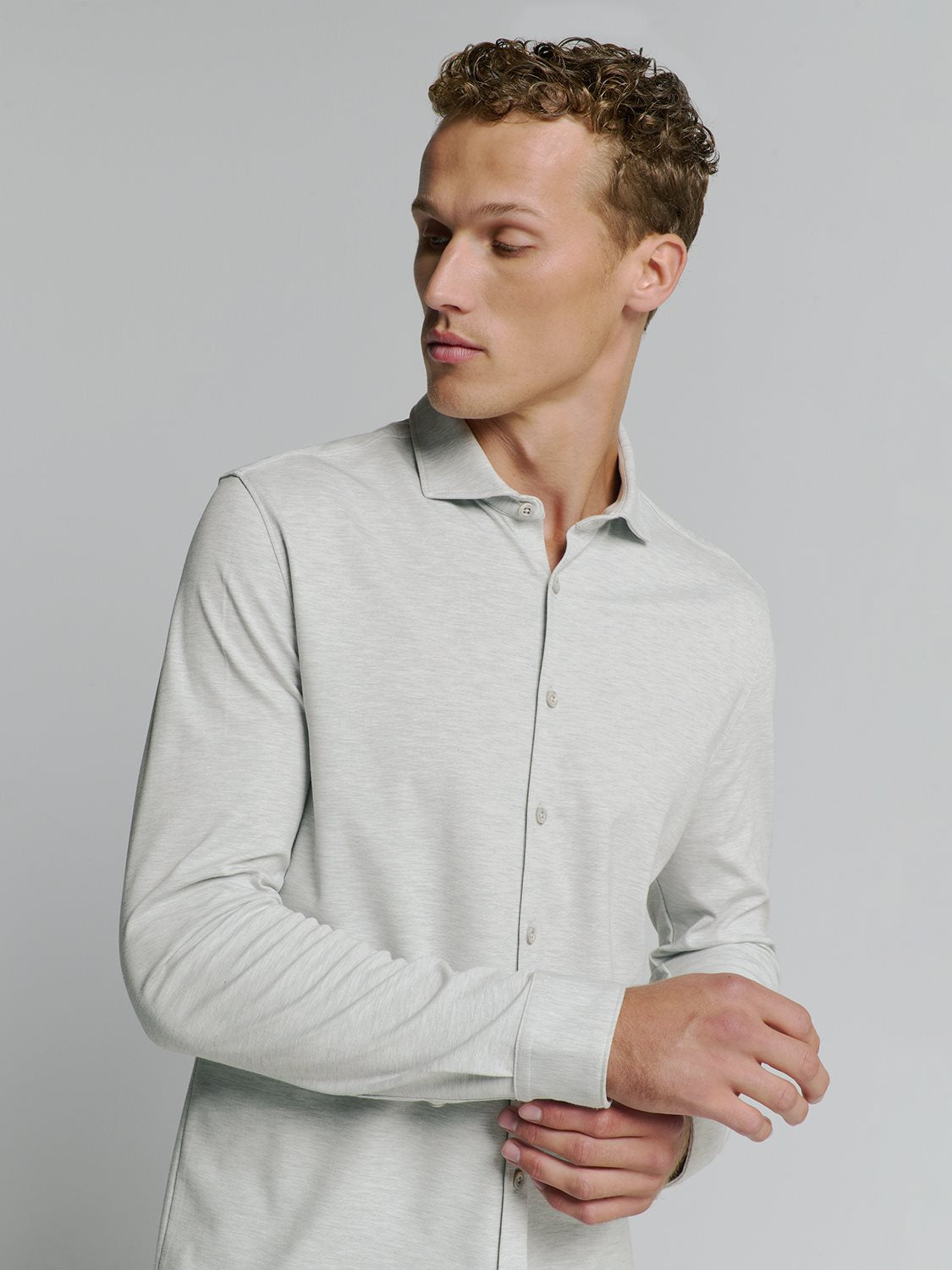 Shirt Jersey Stretch Chalk