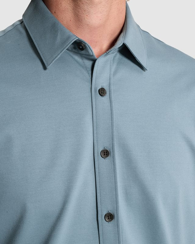 Shirt Twill Jersey Blue Mirage