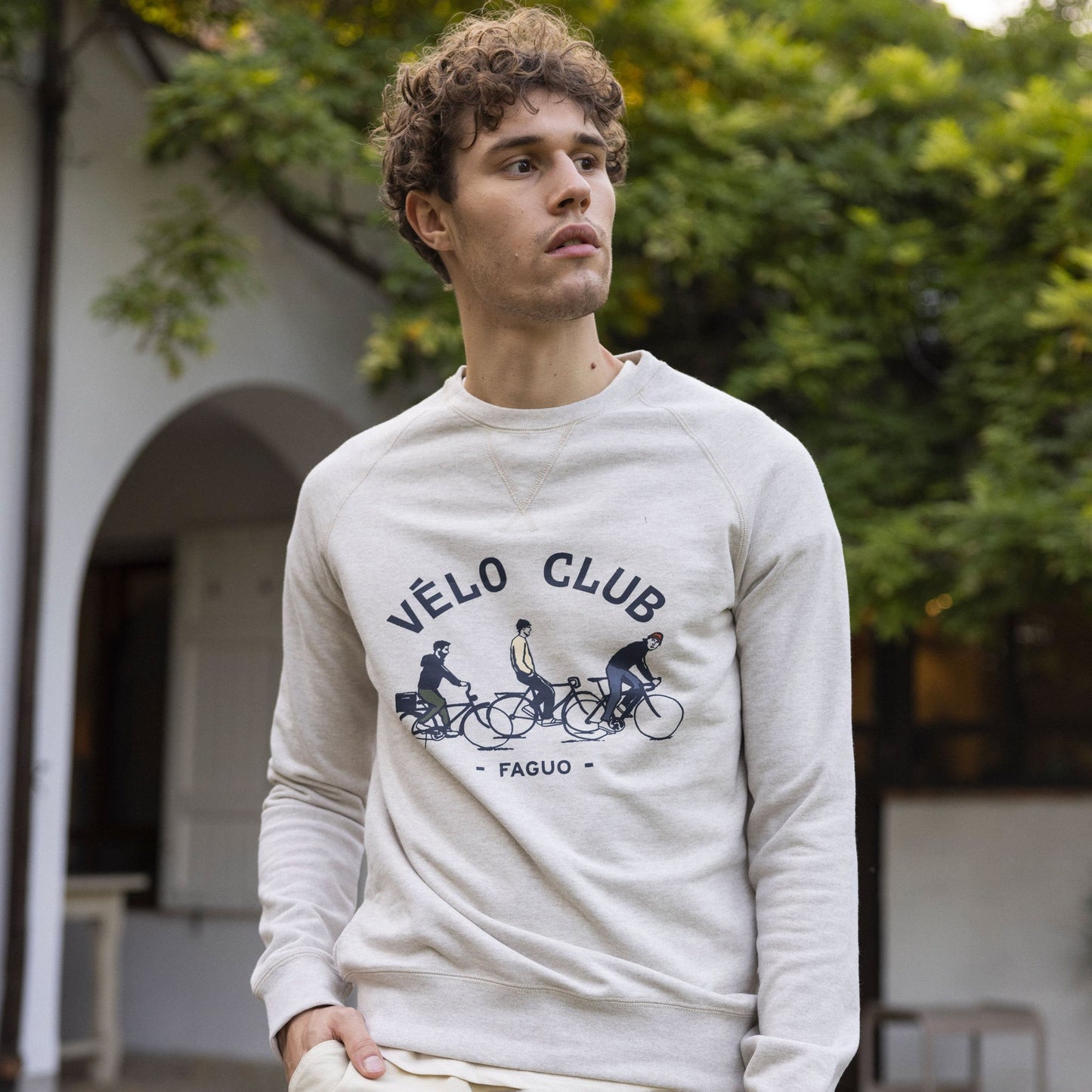 Sweat Darny Cotton Velo Beige