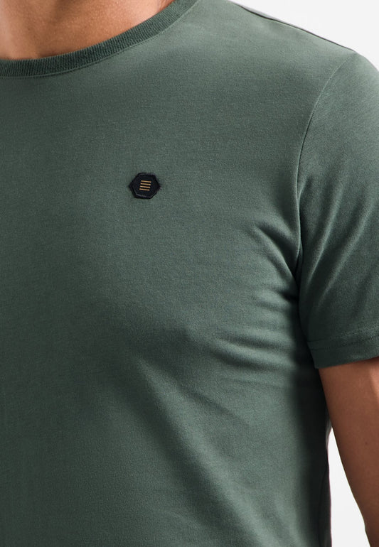 T-shirt Peached Dark Green