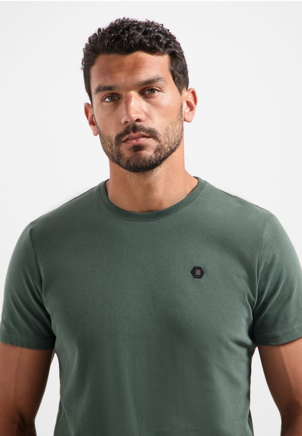 T-shirt Peached Dark Green