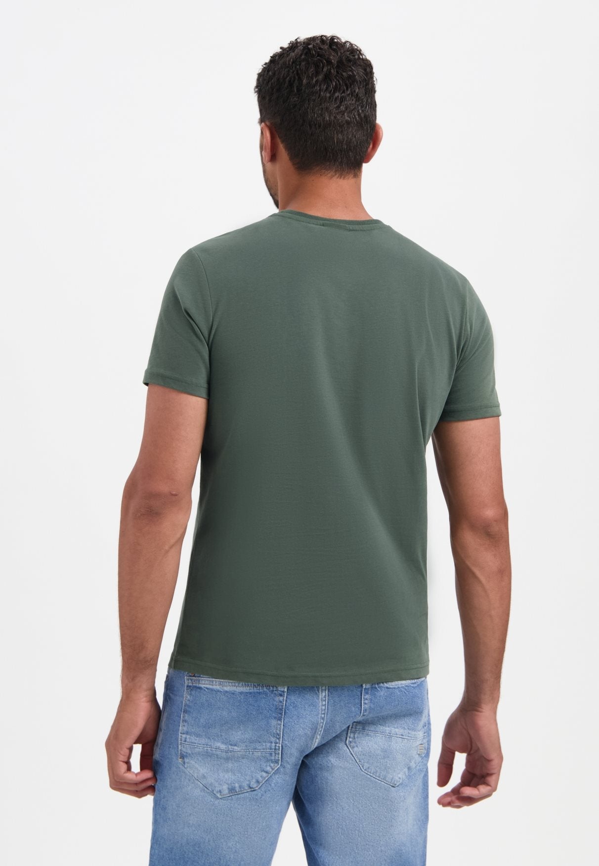 T-shirt Peached Dark Green