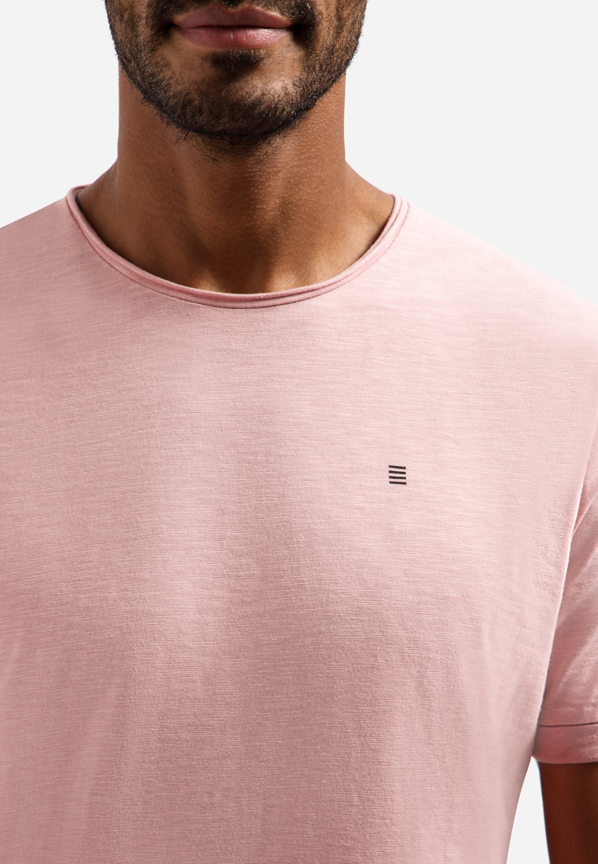 T-shirt Slub Light Mauve