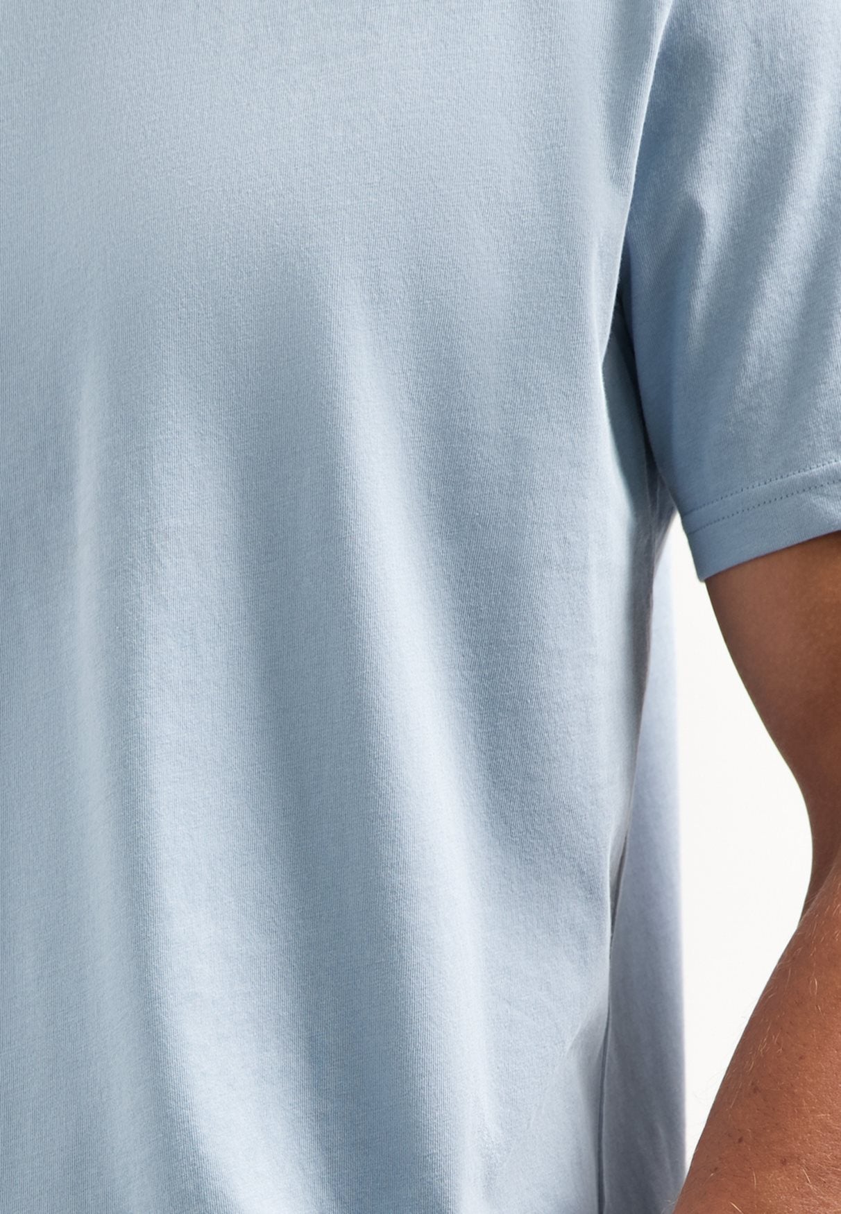 T-shirt Solid Basic Dusty Blue