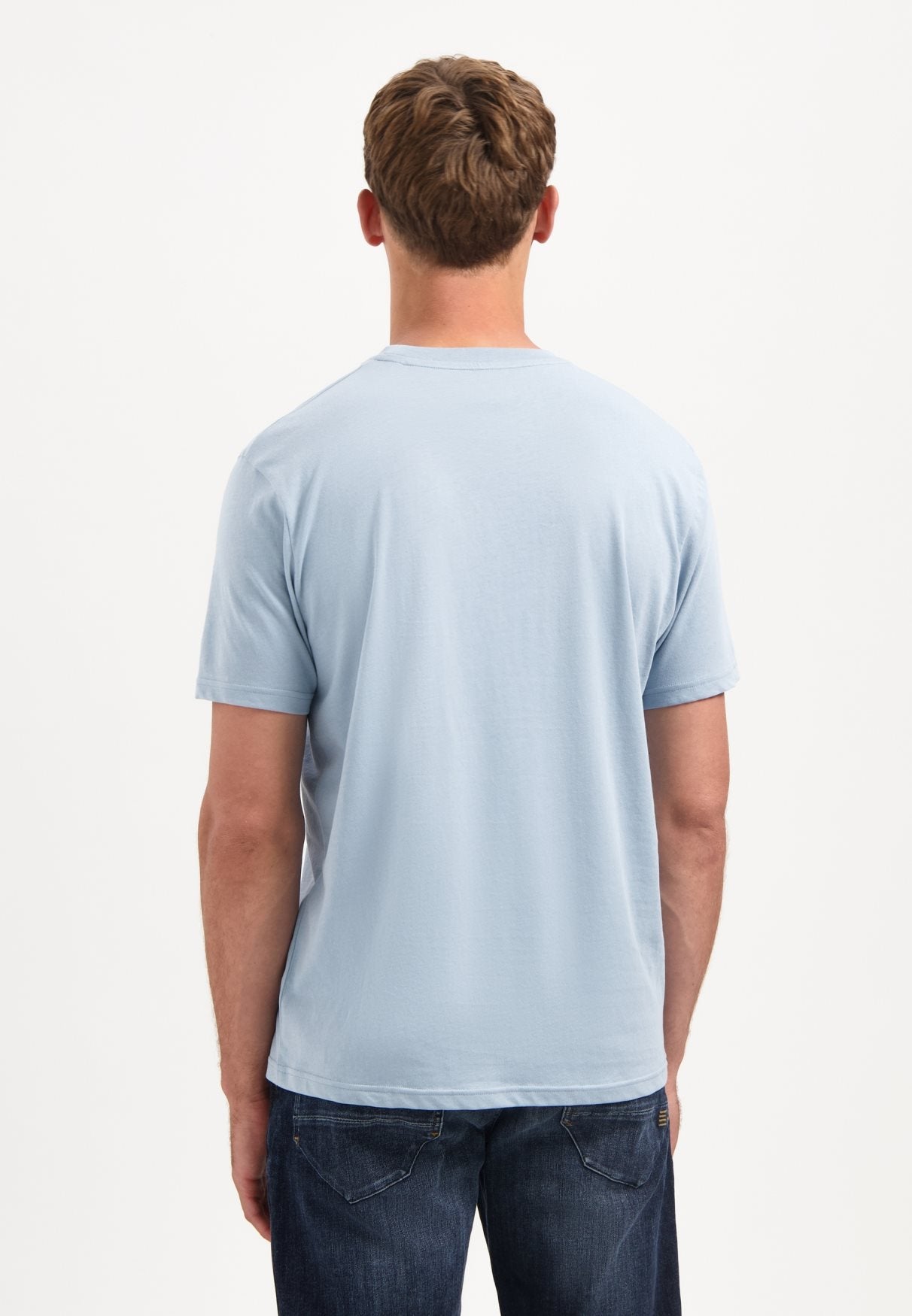 T-shirt Solid Basic Dusty Blue