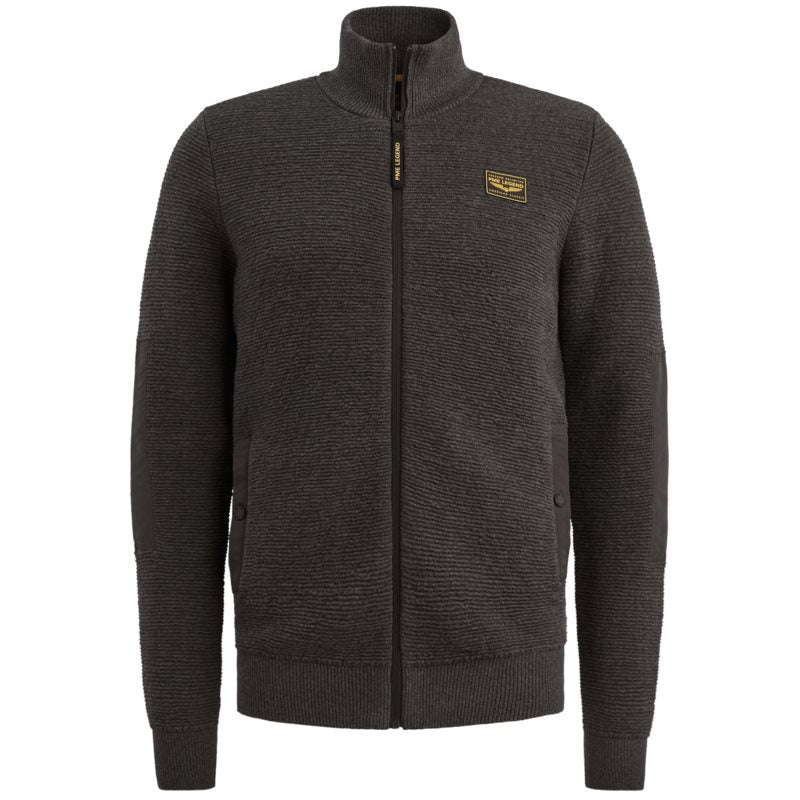 Zip Jacket Texture Grey Melee