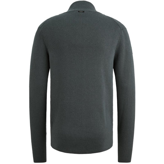 Zip Wool Blend Bering Sea