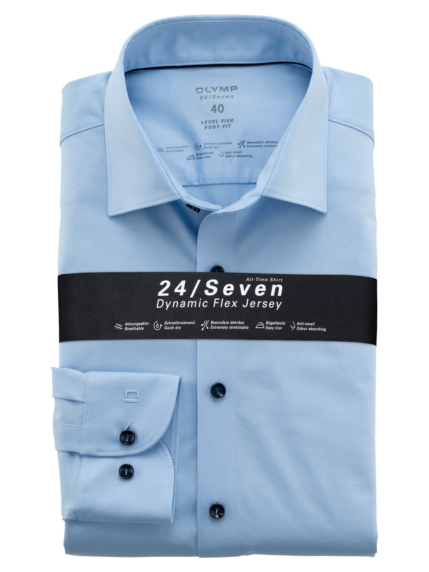 24/Seven bodyfit lichtblauw