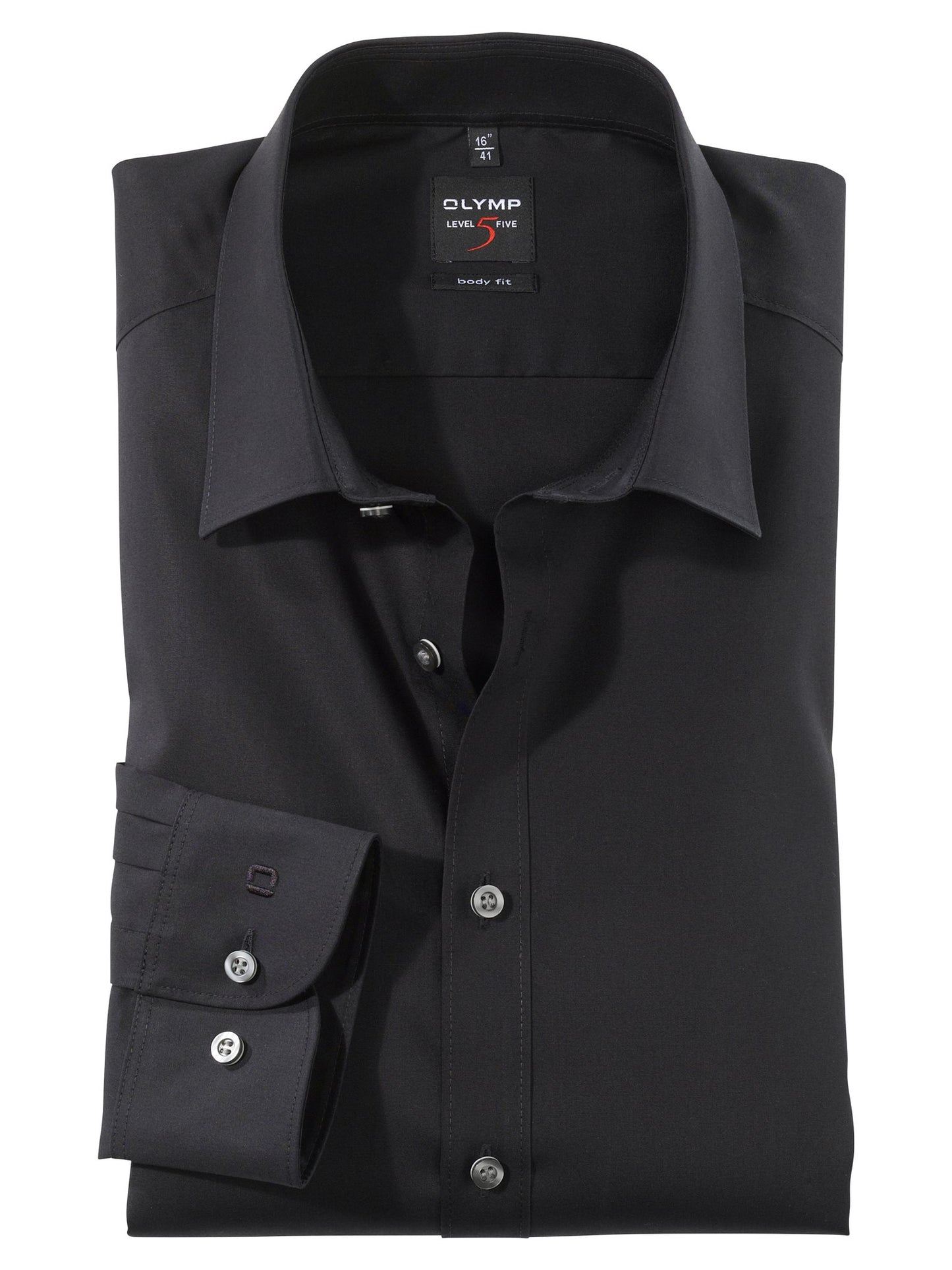 Shirt Bodyfit Zwart