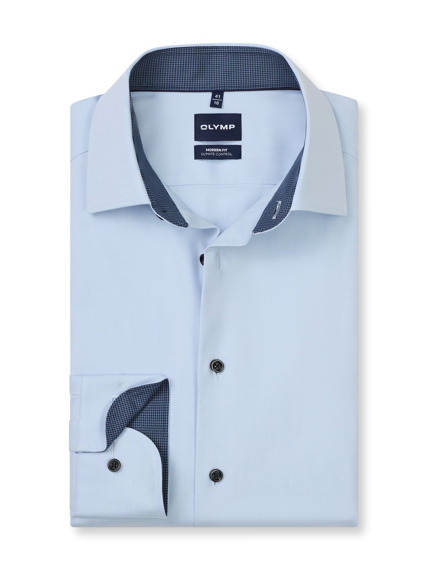 24/Seven Modern Fit Lichtblauw