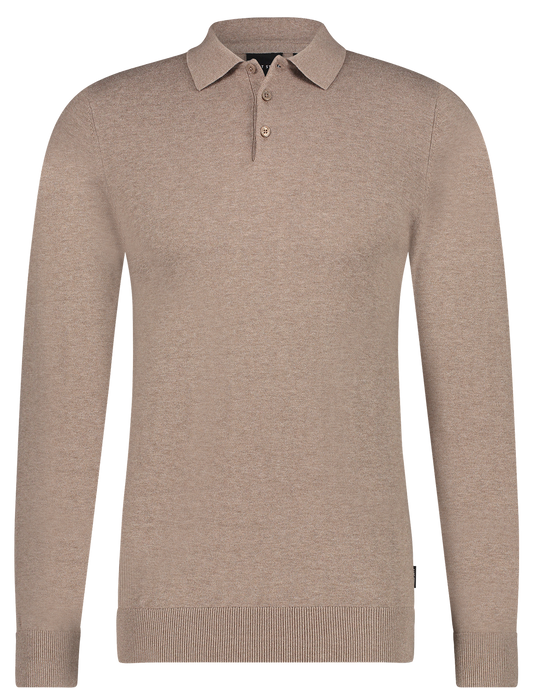 Berend Polo Long Sleeve Taupe