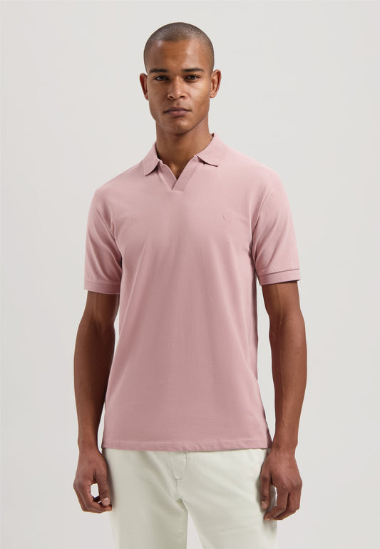 Bowie V-neck Polo Woodrose