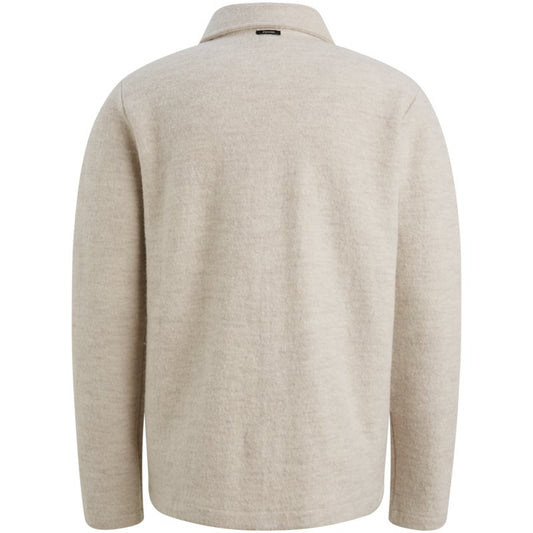 Button Jacket Boiled Wool Ecru