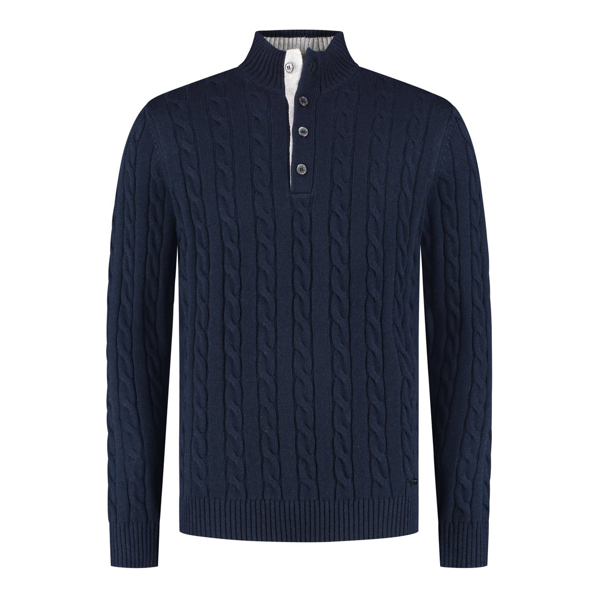 Clive Pullover Button Navy