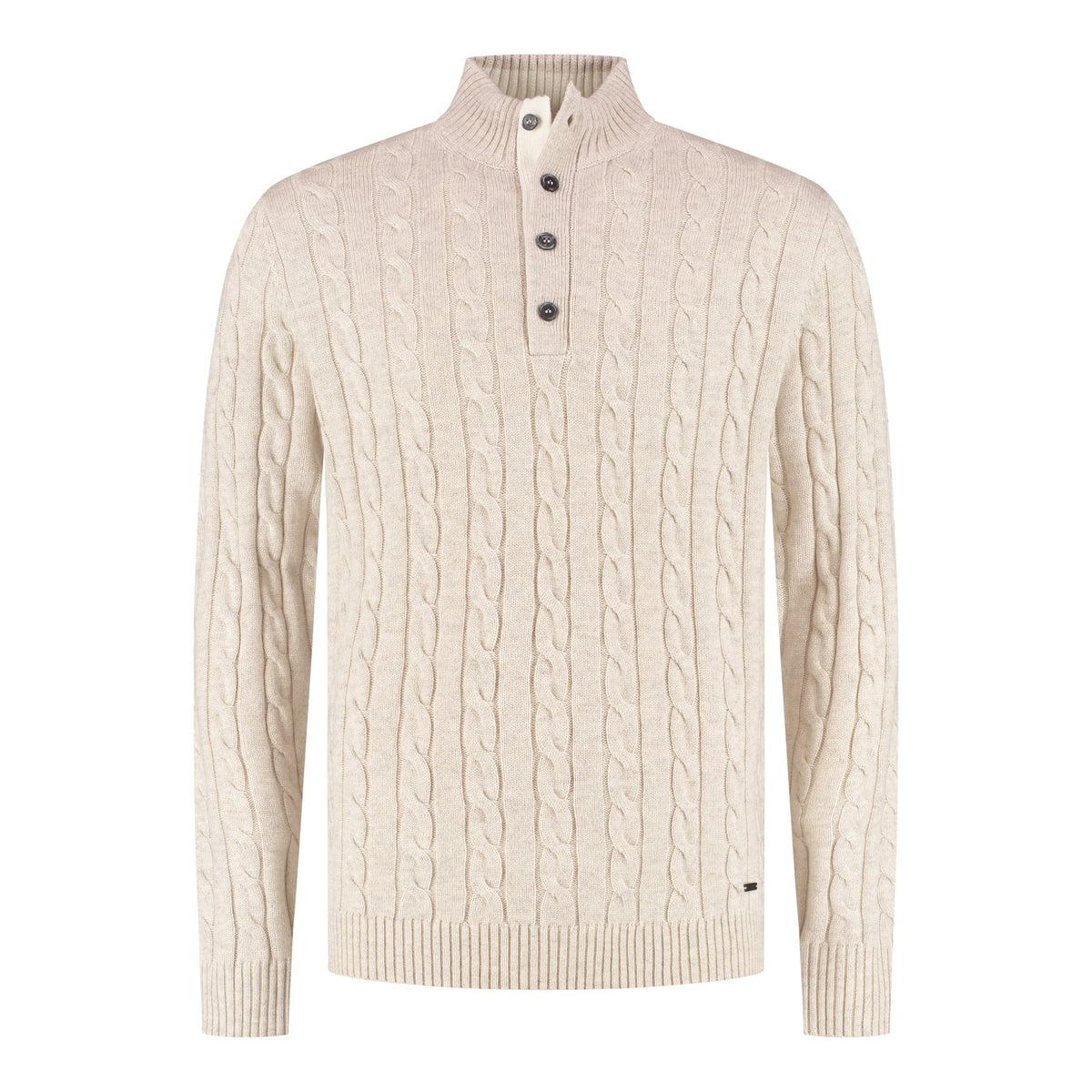 Clive Pullover Button Pebble