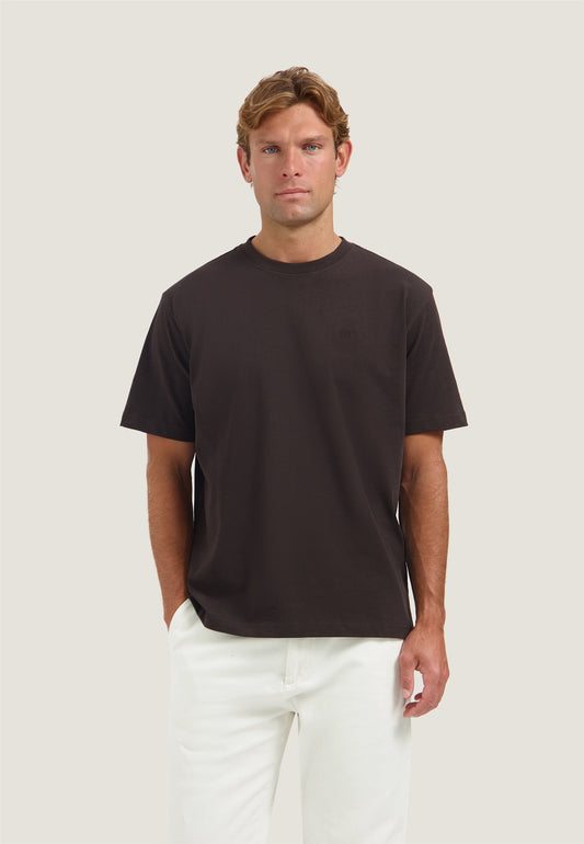Collin SS Tee Dark Brown